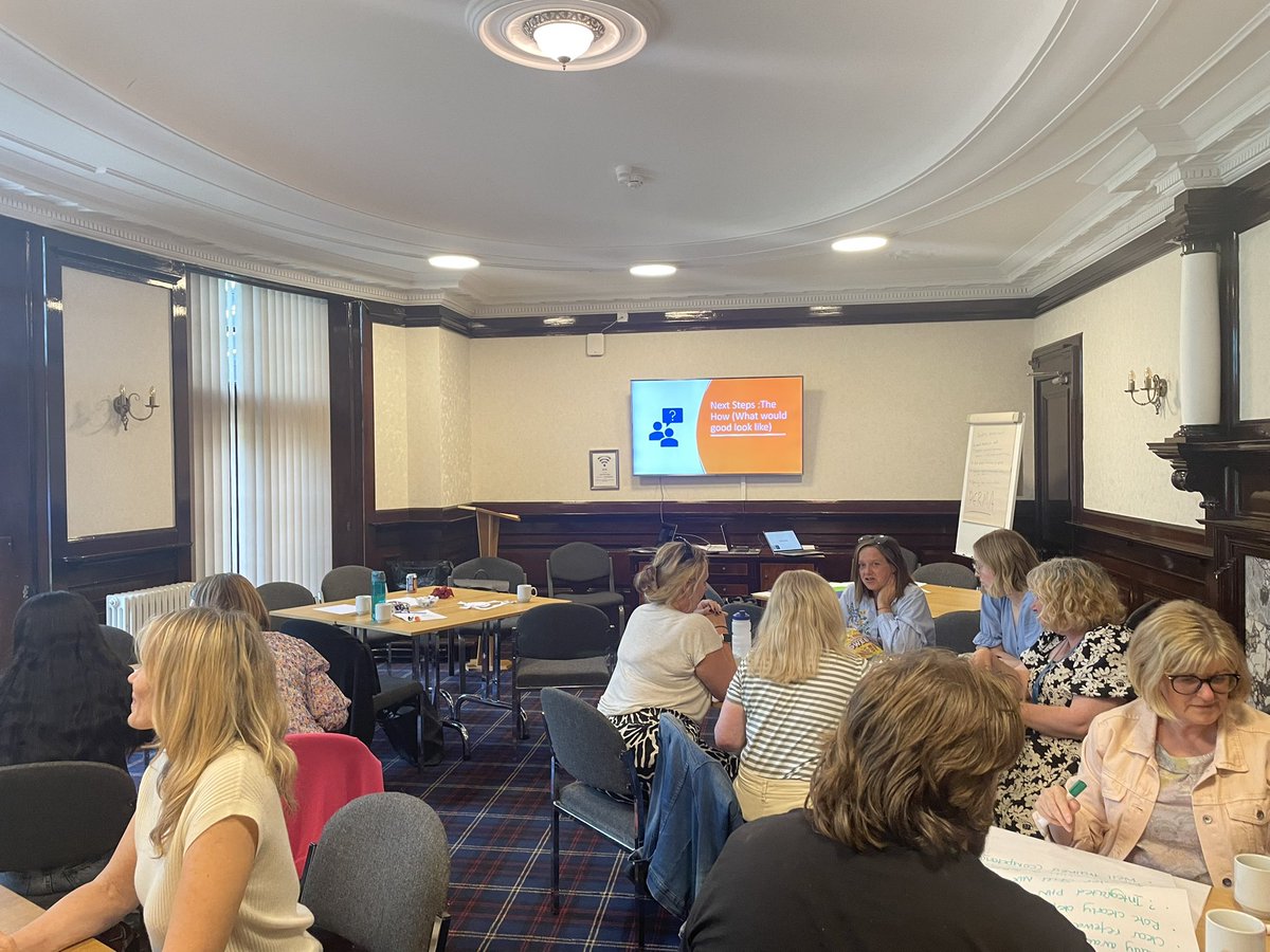 Great day for the innovation team working with the school nurses. Finishing the day working on action plans <a href="/gavinoattes/">Gavin Oattes</a> <a href="/NHSForthValley/">NHS Forth Valley</a> #innovation #schoolnurses #actionplanning