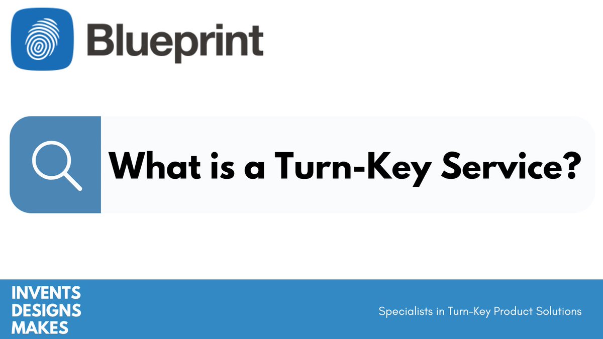 If you look up the term ‘Turn-Key’, the dictionary will tell us that it relates to a product or service that is designed, supplied, built or installed fully complete and ready to use. 
Do you have a product that you would like to take from conception to production?