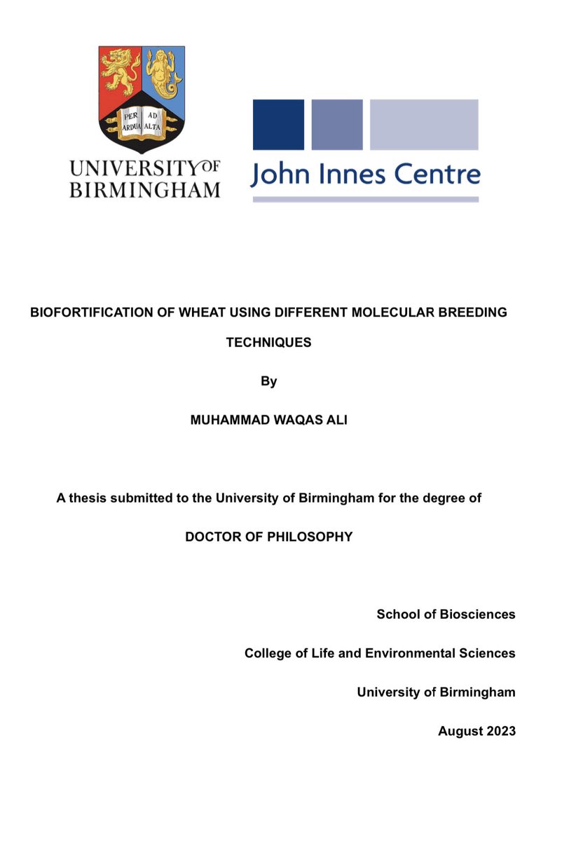 Excited to say that I’ve submitted my PhD thesis. Huge thanks to my supervisors @PhilippaBorrill & @CatmaCator for helping me to get this point. I can’t imagine what this work would be like without ur support & motivation. #Thesis @JohnInnesCentre @unibirmingham @UoBbiosciences
