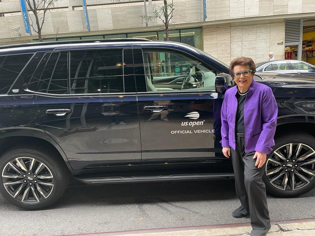 BillieJeanKing's tweet photo. And so it begins. 

Off to the Billie Jean King National Tennis Center.

#USOpen https://t.co/5QbVJA53WC