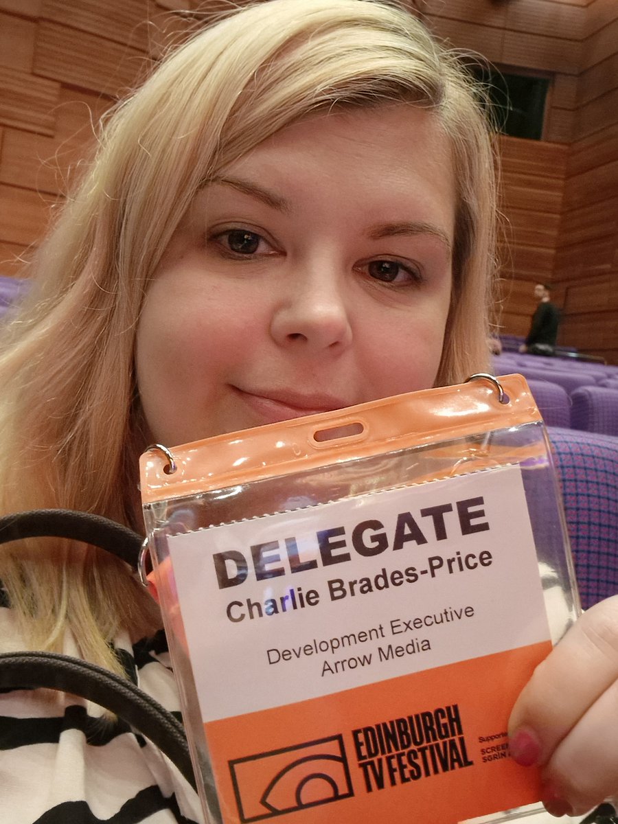 Development Executive, Charlie Brades-Price, has been representing #ArrowMedia at this year's #EdTVFest, enjoying the commissioner sessions and soaking up what is on their wish lists.