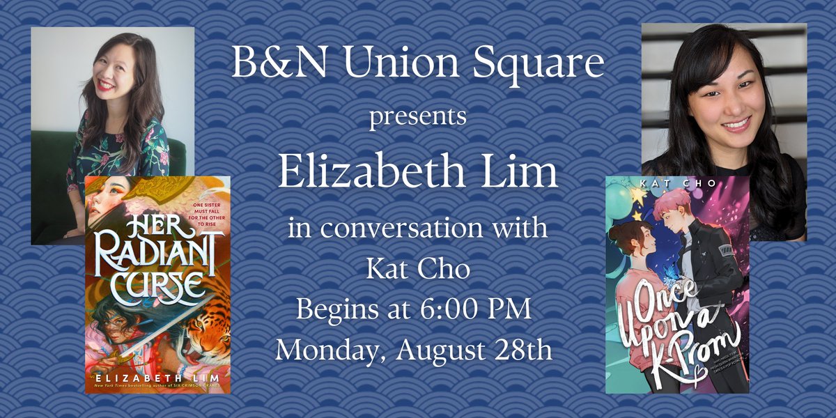 On Monday, we're celebrating the release of HER RADIANT CURSE with @LizLim and @KatCho. Liz is even bringing snacks, so don't miss our little release party! stores.barnesandnoble.com/event/97800621…