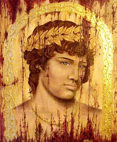 antinousgaygod's tweet photo. πͺ· Modern Antinous Priest #Michaelus reminds us that #Antinous historically is most identified as a hero. And you can be a hero too. He says: "Antinous is our Hero. He is the example. You may well be a hero to someone." Full text: https://t.co/S2CBCok276 Art: #AndrewPrior πͺ· https://t.co/iVA61c1ZPS