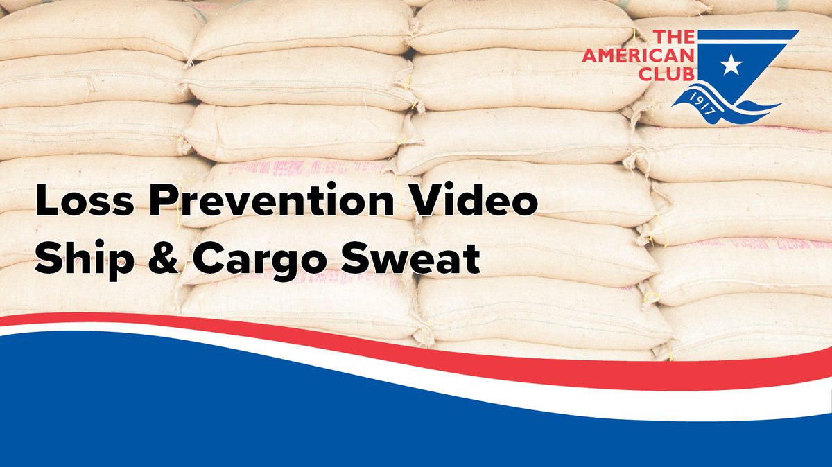 Have you watched #Americanpandi’s  #LossPrevention video "Ship &amp; Cargo Sweat?" Unveil the complexities  behind #RiceCargo sweat damage as well as preventive measures: american-club.com/page/bagged-ri… #bestpractices