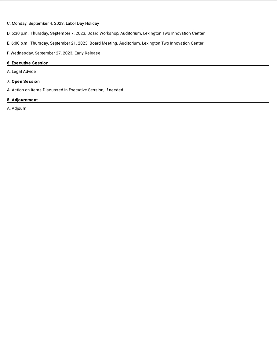 MelissaLGoforth's tweet image. 🧵@LexingtonTwo BOT Workshop 5pm tonight! No public participation on agenda.I spoke on lack of transparency at last meeting b/c policies given 1st reading,yet NOT live on @boarddocs as usual. How can public/parents speak on policies they can&apos;t see...🤨
#wearelex2 #caycesc #wecosc