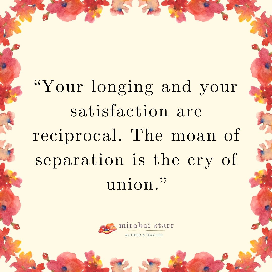 Mirabai Starr (@mirabaistarr) on Twitter photo โYour longing and your satisfaction are reciprocal. The moan of separation is the cry of union.โ
โโโโโโโโ
God of Love by @mirabaistarrโโโโโโโโ
โโโโโโโโ
Watercolor and graphic design by <a href="/willow__brook/">Willow Brook</a> @soul.invocationโโโโโโโโ
โโโโโโโโ
#mirabaistarr #godoflove #devotion #spiritual โYour longing and your satisfaction are reciprocal. The moan of separation is the cry of union.โ
โโโโโโโโ
God of Love by @mirabaistarrโโโโโโโโ
โโโโโโโโ
Watercolor and graphic design by <a href="/willow__brook/">Willow Brook</a> @soul.invocationโโโโโโโโ
โโโโโโโโ
#mirabaistarr #godoflove #devotion #spiritual
