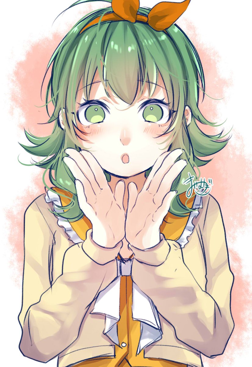 GUMI 「耳、貸してください…! #GUMI #VOCALOID」|まいむぎのイラスト