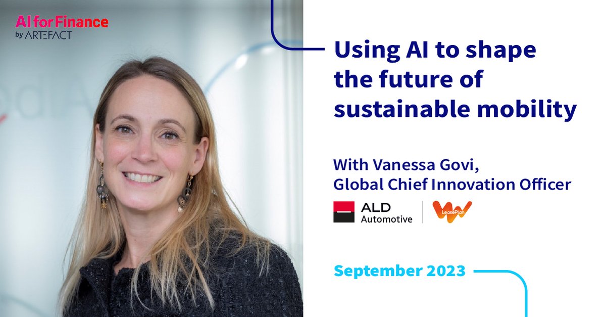 Our Chief Innovation Officer Vanessa Govi is being invited by @SocieteGenerale to participate alongside them to the AI for Finance by Artefact Summit 2023, next 14 September in Paris. More details to come in the, stay tuned and book your tickets here: lnkd.in/eu6xuqY2