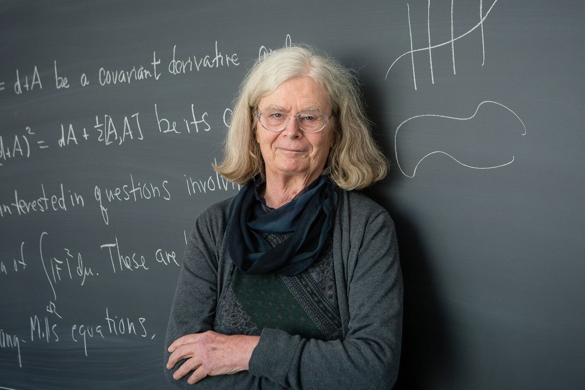 #MorningMorsels Karen Uhlenbeck was born in Cleveland, Ohio on this day in 1942. She is a brilliant mathematician who became the first woman to win the Abel Prize for her work in geometric partial differential equations, integrable systems & gauge theory! #HERstory #WomeninSTEM