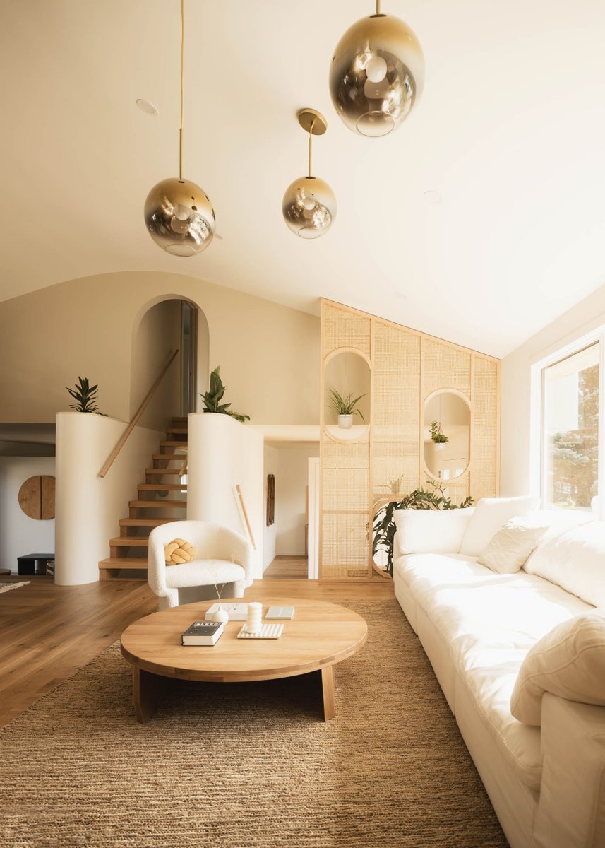StudioNorth_'s tweet photo. The vaulting of the main level ceiling at the Boho House results in a bright and jovial grand room where life for family and friends can play out.

To learn more about the Boho House or to book a viewing, visit: https://t.co/N0lFZhVyv7 https://t.co/7lCjMPTPGT