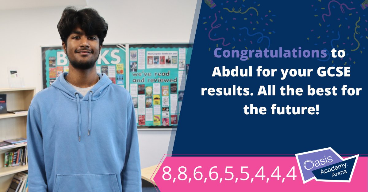 Wishing Abdul all the best at @CoLA_Southwark! Congrats on your amazing GCSE results! 🎓#GCSEResults2023 #OCLResults