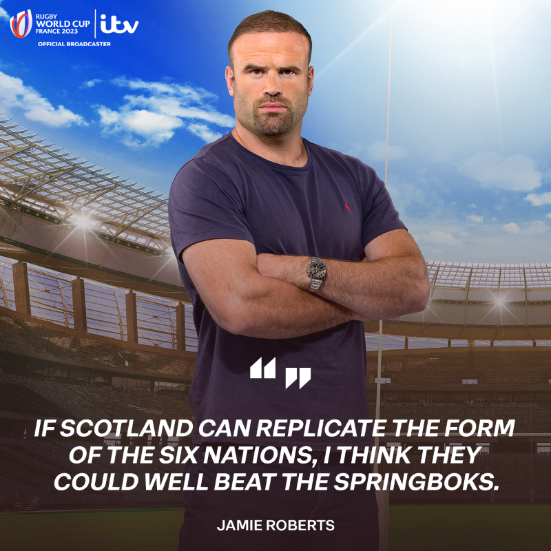 ITVRugby's tweet photo. We got some 𝐛𝐨𝐥𝐝 and 𝕓𝕣𝕒𝕧𝕖 predictions from the @ITVSport team ahead of #RWC2023 🏉

Read more 👇
