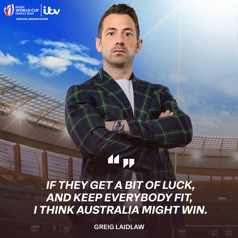 ITVRugby's tweet photo. We got some 𝐛𝐨𝐥𝐝 and 𝕓𝕣𝕒𝕧𝕖 predictions from the @ITVSport team ahead of #RWC2023 🏉

Read more 👇