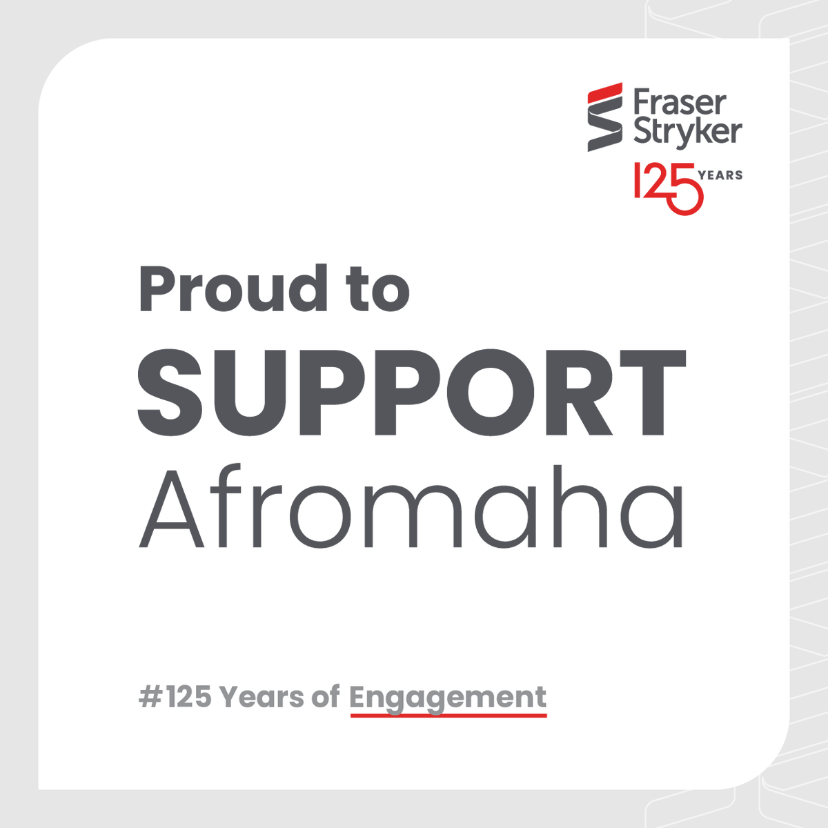 FraserStryker's tweet photo. Celebrate Omaha's vibrant African culture with @Afromaha ! Advocacy, activism, and the joy of Afro Fest on Sept 2nd. Enjoy cuisine, music, jewelry, and inclusivity.

Fraser Stryker is a proud sponsor!

Learn more or register:https://t.co/5AJ8Hg4dkv

#125YearsofFraserStryker https://t.co/gzPqCmaCoA