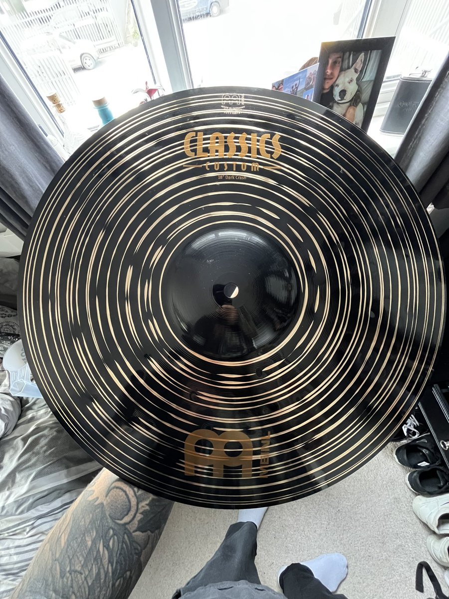 Nickyplaysdrums's tweet photo. Excited to try this out. @meinlcymbals #meinldarkcrash https://t.co/PFWFIFN8lF