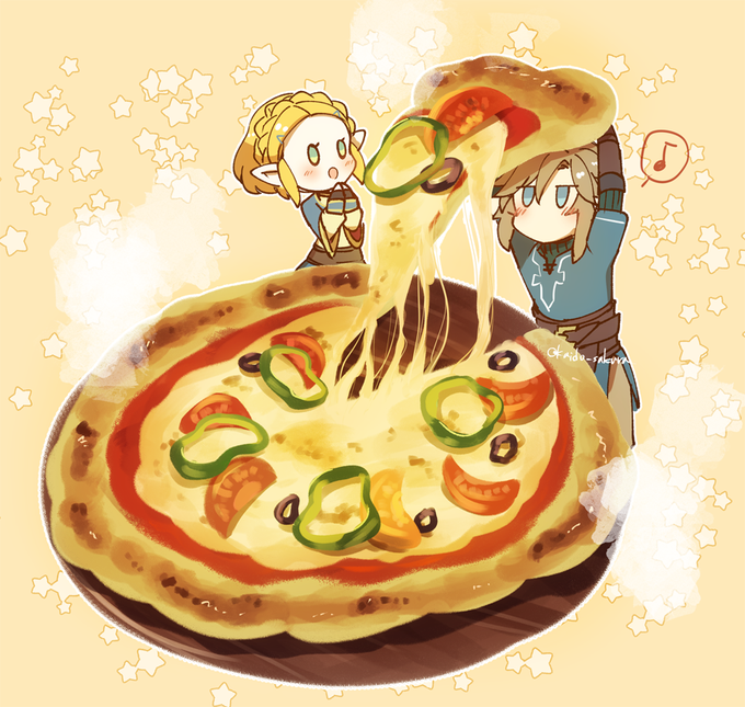 「holding pizza」 illustration images(Latest｜RT&Fav:50)