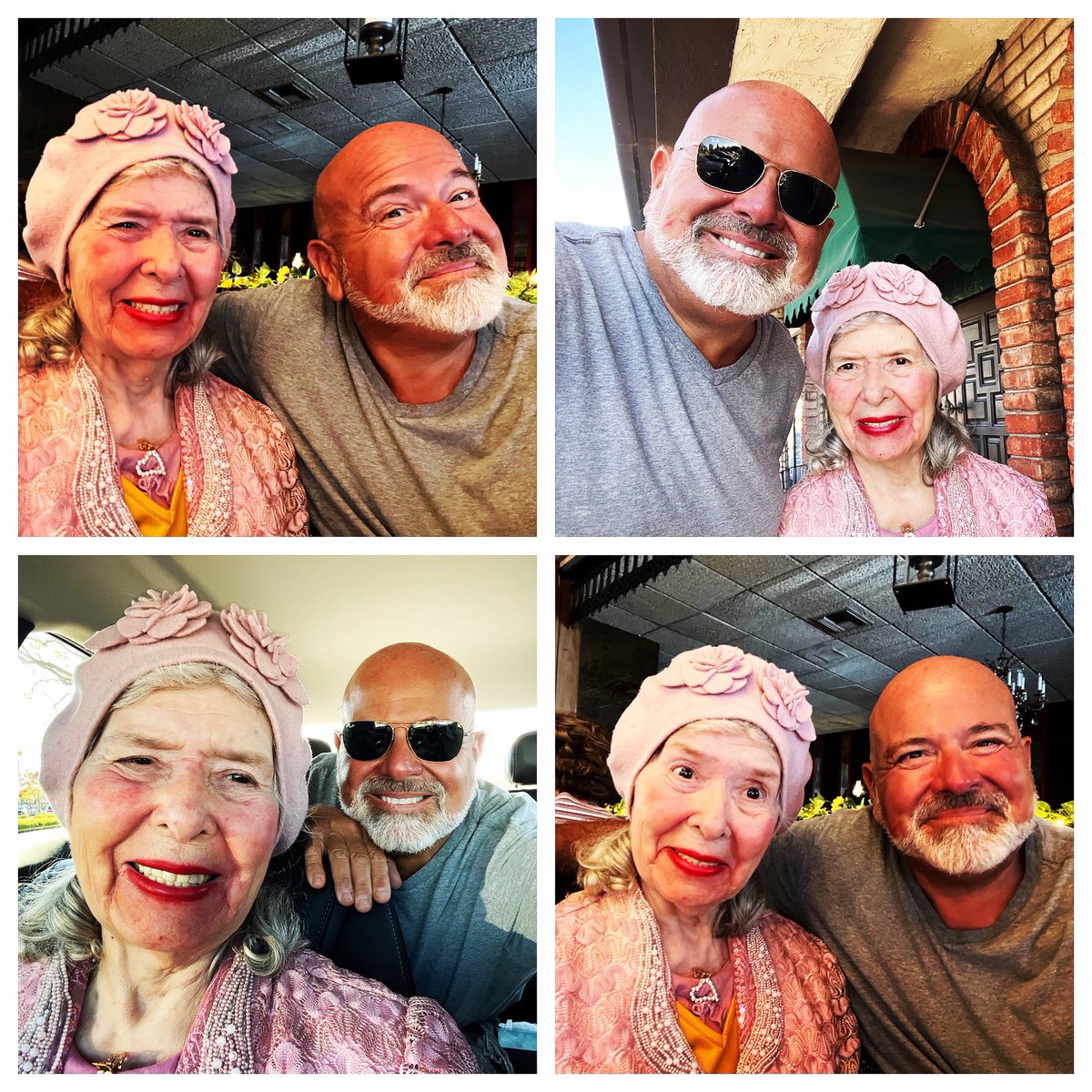 TheRealPRam's tweet photo. Mom &amp; me.  She’s 93 and still delightfully playful. ❤️ https://t.co/pQEQPdObp3