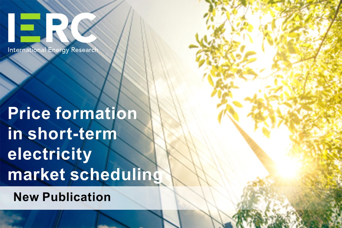 IERC (@ierc_info) on Twitter photo A New Publication titled: Price Formation in short-term electricity Market Scheduling has just been released! 📖
To learn more about this and other findings, click here sciencedirect.com/science/articl… <a href="/TyndallInstitut/">Tyndall Institute</a> <a href="/EirGrid/">EirGrid Plc</a> #priceformation A New Publication titled: Price Formation in short-term electricity Market Scheduling has just been released! 📖
To learn more about this and other findings, click here sciencedirect.com/science/articl… <a href="/TyndallInstitut/">Tyndall Institute</a> <a href="/EirGrid/">EirGrid Plc</a> #priceformation