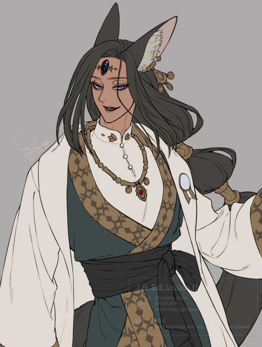 @canary12125
ブラックオパールの6年生デザ決定した～～～～!!
立ち絵は後は塗るだけになった。
 #金糸雀城_キャラ練り https://t.co/dmCWLymhco 