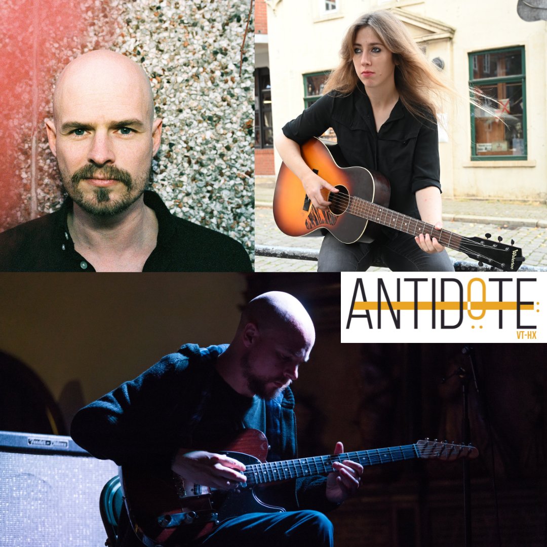 Antidote Presents A Guitarati Gathering

Spend Bank Holiday Sunday evening in the intimate setting of our Green Room Bar listening to 3 brilliant musicians for only £10.50

Book to join - tinyurl.com/87zwjtyf