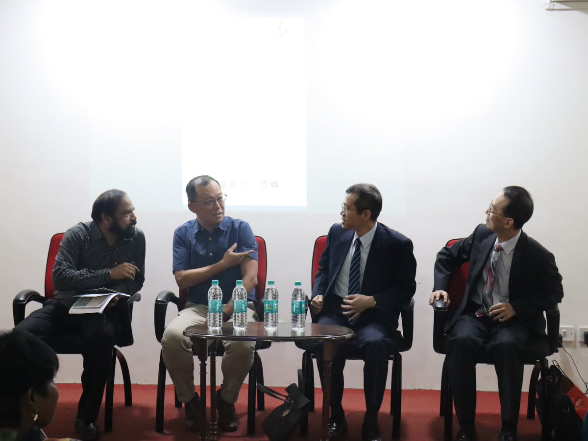 mccapolsc's tweet photo. 🎙️ Special Lecture on "Security Environment in the Indo-Pacific and the Role of Taiwan" 🌏

📚🗣️ We had the honour of hosting Dr. Mumin Chen, Deputy Representative, Taipei Economic and Cultural Center (TECC), New Delhi, India. 🇮🇳🇹🇼 🌐💡

📸 : Ezhilan P S &amp; Christeena Joseph https://t.co/1uiTC07nsp