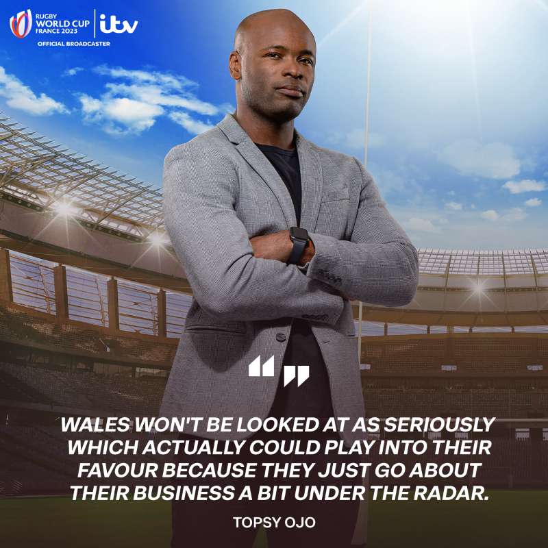 ITVRugby's tweet photo. We got some 𝐛𝐨𝐥𝐝 and 𝕓𝕣𝕒𝕧𝕖 predictions from the @ITVSport team ahead of #RWC2023 🏉

Read more 👇
