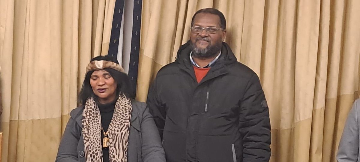 Eskom_SA's tweet image. #EskomWesternCape Cape Coastal Cluster, General Manager, Mbulelo Yedwa and General Manager, Operations, Velaphi Ntuli signs a Memorandum of Understanding on behalf of Eskom with the Nama Royal House, His Royal Majesty, King Eldridge Como and Her Royal Majesty, Queen Rebecca Como.…