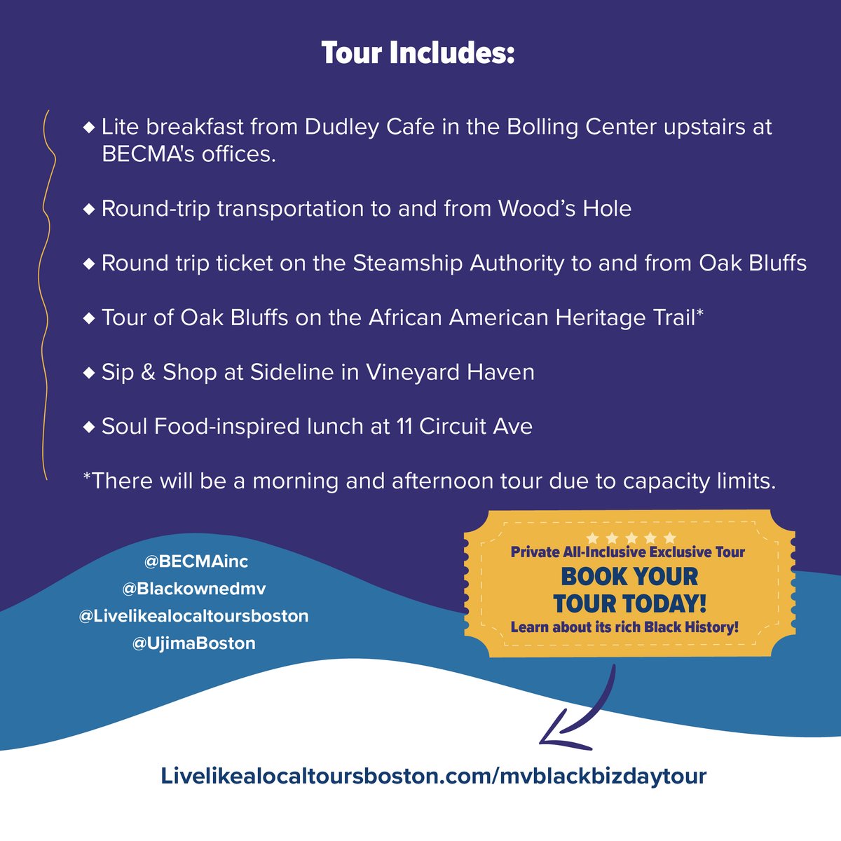 BECMA is pleased to announce that registration is now open for the Black Biz Day Tour on Martha's Vineyard, happening on Saturday, September 9! Register today! bit.ly/47rWepU