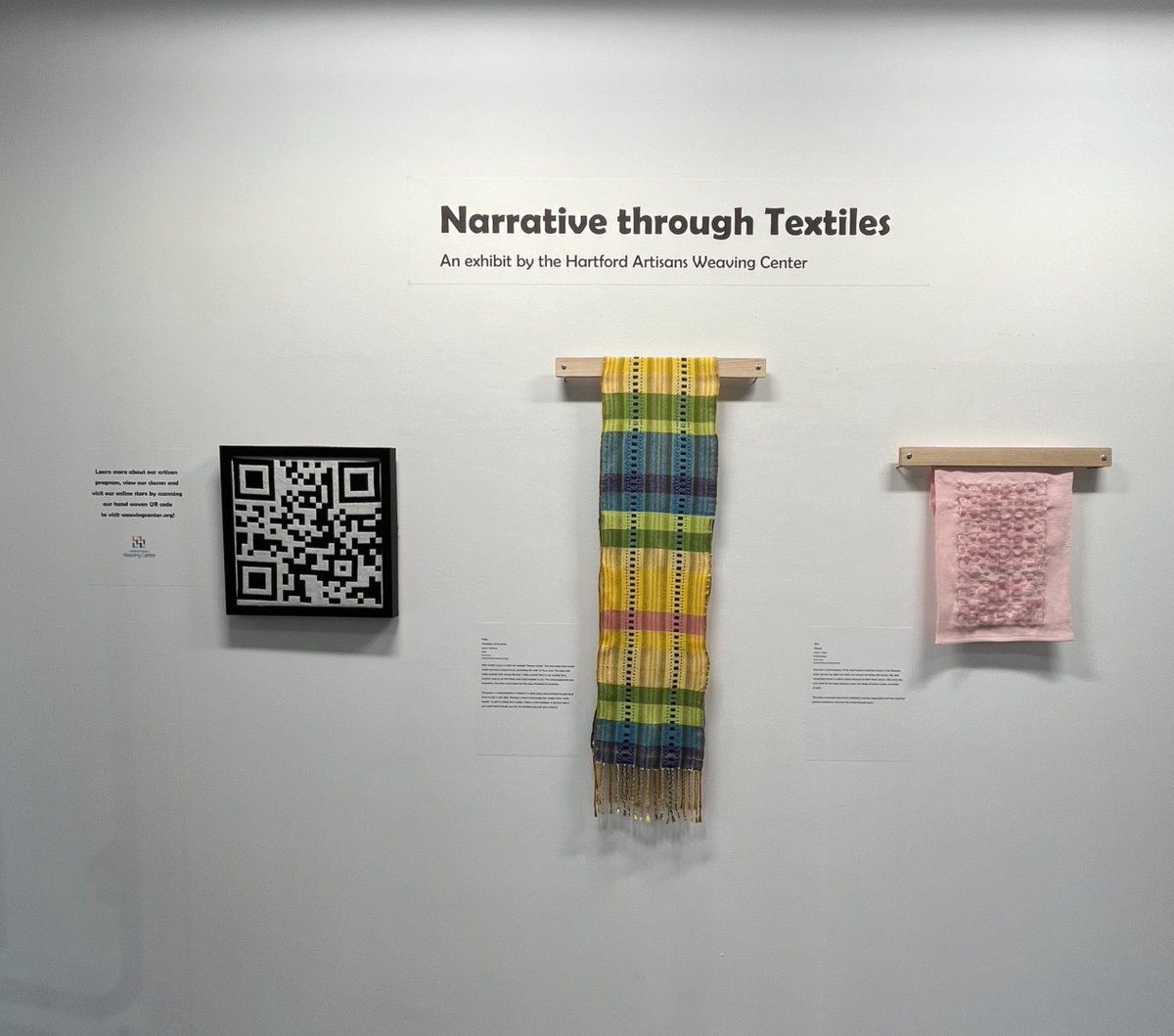 HASGalleries's tweet photo. Join us for the Opening Reception of Narrative through Textiles https://t.co/cFW1dRZDMF