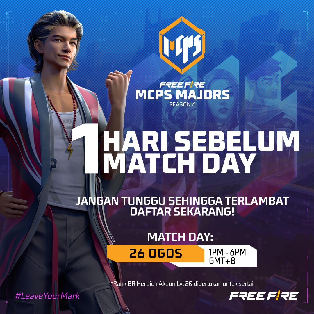 FFMYOfficial's tweet photo. Mahu menjadi pemain pro Esports? Inilah peluang anda! Pendaftaran untuk MCPS Majors Musim ke-6 masih dibuka!⚔️

Kumpul rakan anda dan daftar. Semoga berjaya!💪

#FFEsports #MCPS #LeaveYourMark https://t.co/ajiRwLuOkZ