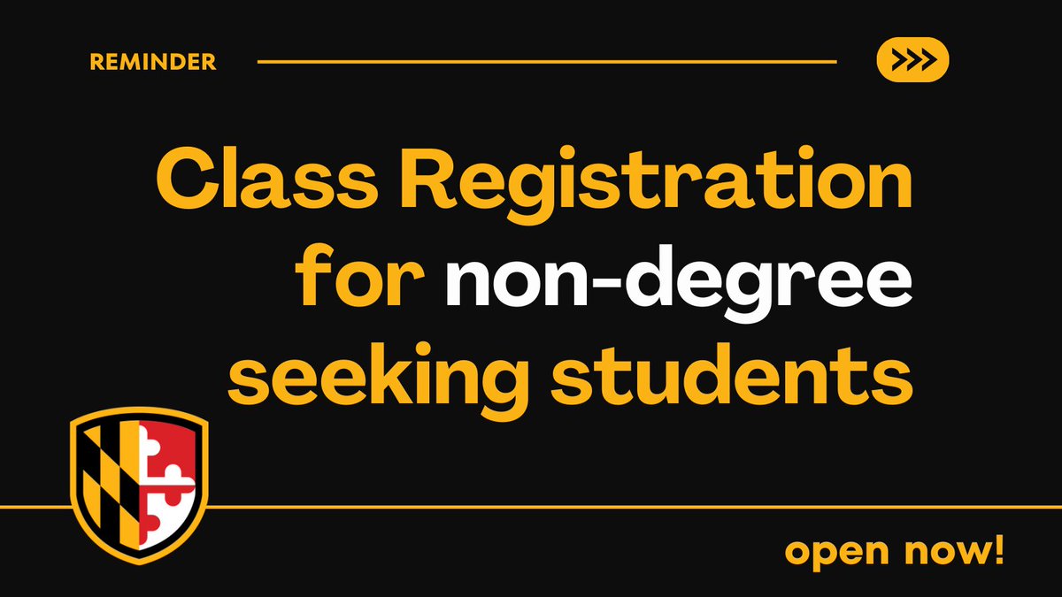 Our non-degree seeking students can register now! Find out how: bit.ly/45ohjAb