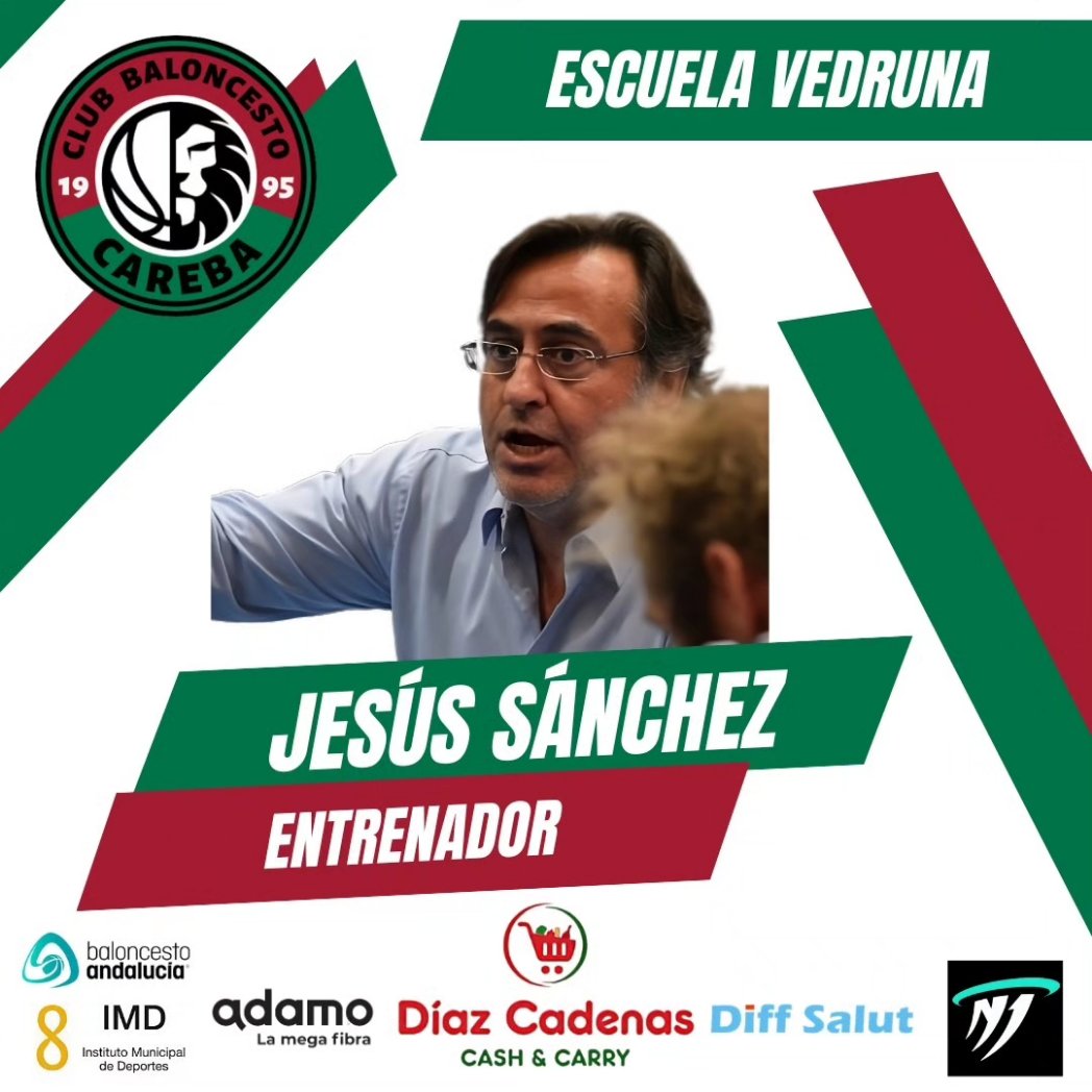 CBCareba's tweet photo. Vamos con las ESCUELAS DE CAREBA:

JESÚS Mª. SÁNCHEZ seguirá aportando cantera desde VEDRUNA. 

INMA SOTO continúa al frente de la ESCUELA BORBOLLA.

ALE BARRERA seguirá siendo el responsable de JORGE JUAN. https://t.co/mBEawxhtG9