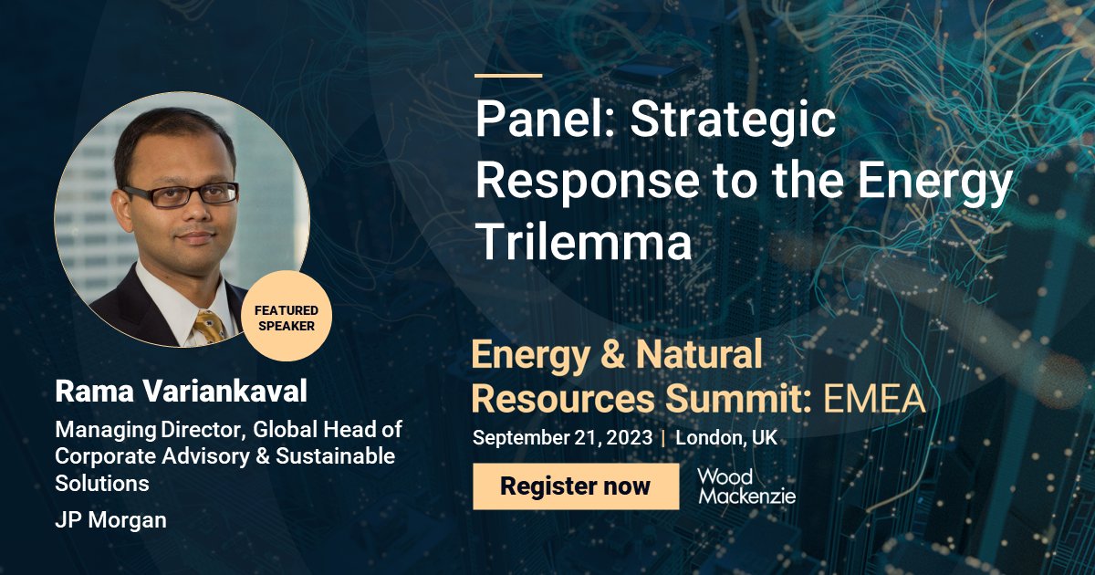 Rama Variankaval, the Managing Director and Global Head of Corporate Advisory & Sustainable Solutions, joins us to talk about the strategic approach to address the energy trilemma, uncovering the change in investors' views since the energy crisis. Join us: okt.to/TB9cOC