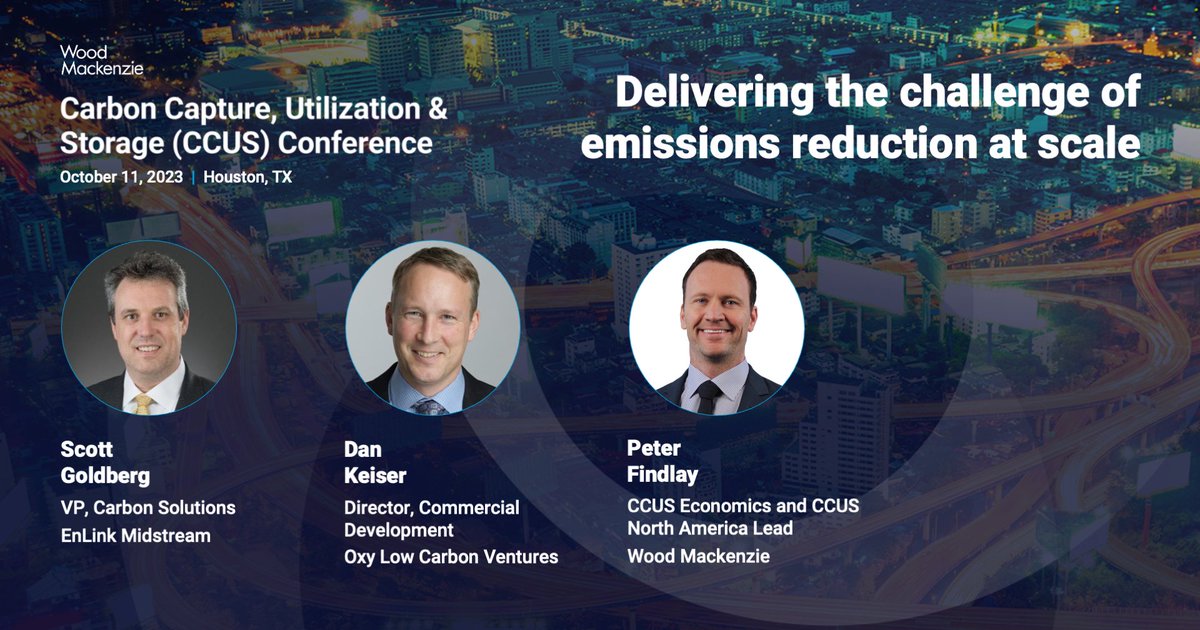 Oxy Low Carbon Ventures and EnLink Midstream will join #WMCCUS for a panel discussion on economic feasibility across the #CCUS value chain and what challenges are coming up for projects trying to reach FID. Register here: okt.to/bWVIze