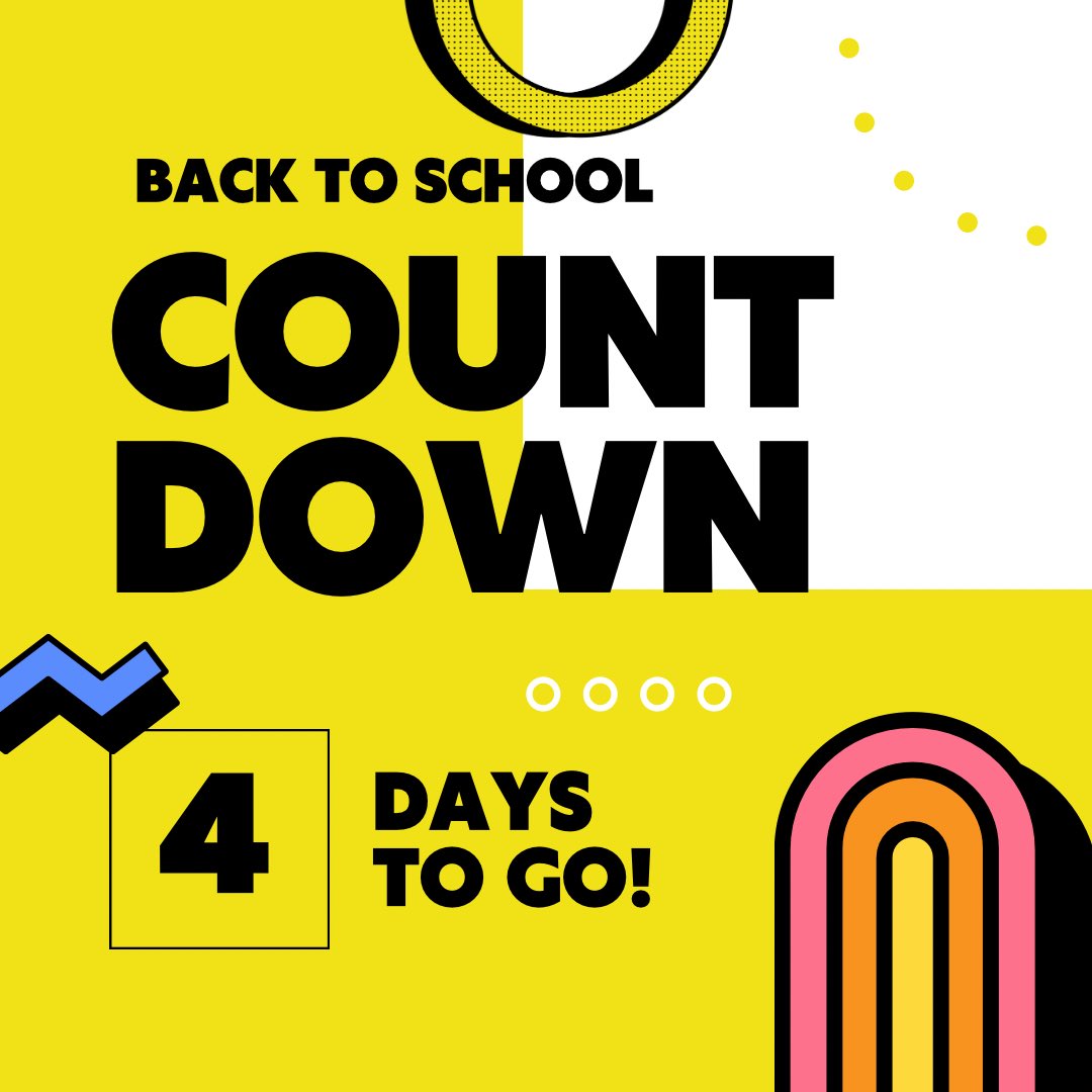 The countdown continues with just 4️⃣ days remaining until the first day of school! #vbcpsback2school