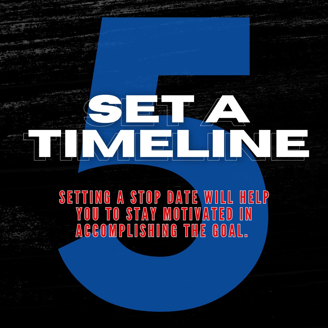 500Republic's tweet image. To some, setting a timeline is like a &quot;ticking time bomb,&quot; but we think it shows importance and urgency. If you don&apos;t create a deadline for your goals, it is easy to keep pushing them back. Our #WeeklyTip is to set a timeline and celebrate BIG when you achieve it! 📆