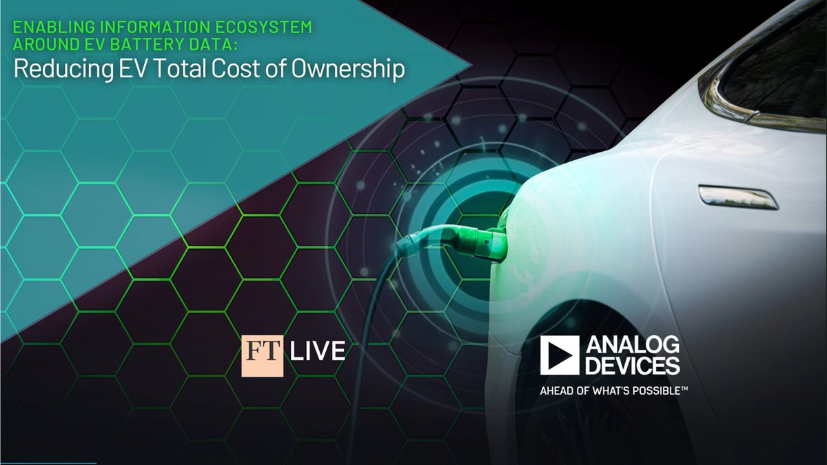 ADI_News's tweet image. #EVs show immense promise in addressing the sustainable mobility challenge, yet obstacles such as Total Cost of Ownership (TCO) persist as barriers within the industry. 

Listen in as ADI&apos;s Roger Keen delves into these issues and more: ow.ly/uqMS50PC2Zg
#WhatIfADI