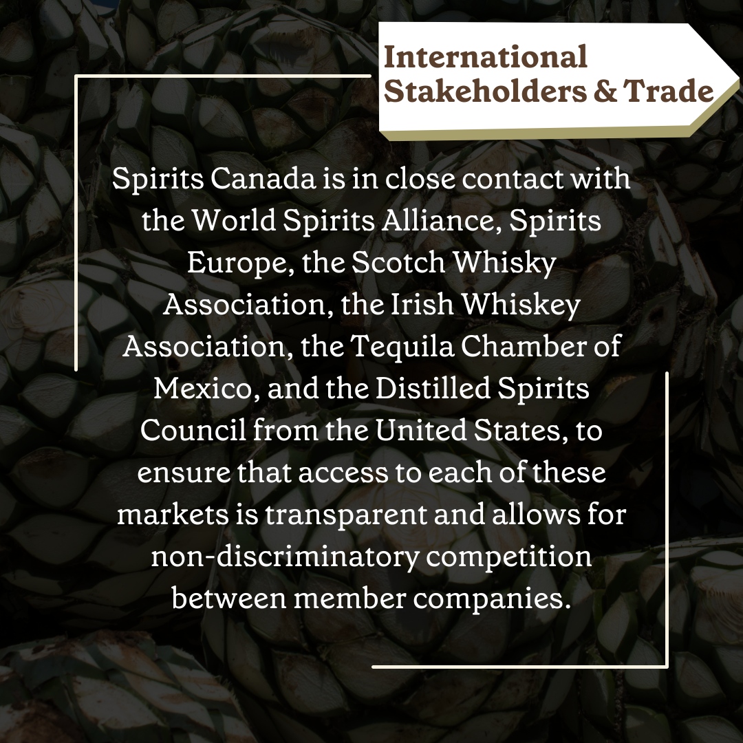 One of the most intriguing aspects of the distilled spirits industry is the opportunity to enjoy the products of other countries without leaving the comfort of your living room! These associations work together to maintain open borders for our members’ products.