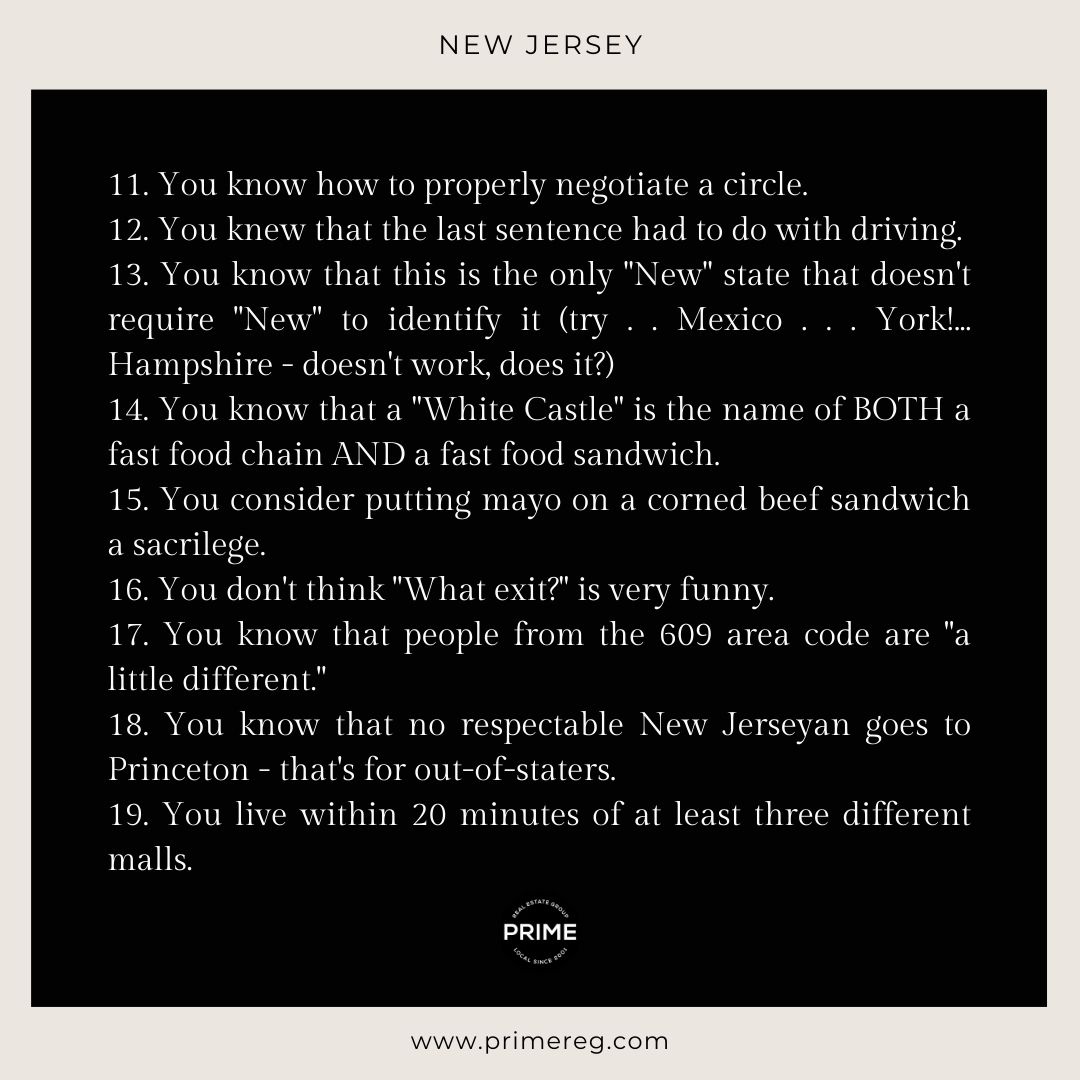 primereg's tweet photo. If you know, you know... #JerseyStrong 💪

As we start soaking in these last weeks of summer and trips to "the shore"... here's a reminder to never forget where home is 🖤 

Retweet and tag your Jersey crew! https://t.co/pOma9WhxUC