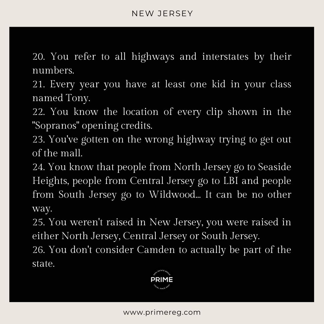 primereg's tweet photo. If you know, you know... #JerseyStrong 💪

As we start soaking in these last weeks of summer and trips to "the shore"... here's a reminder to never forget where home is 🖤 

Retweet and tag your Jersey crew! https://t.co/pOma9WhxUC