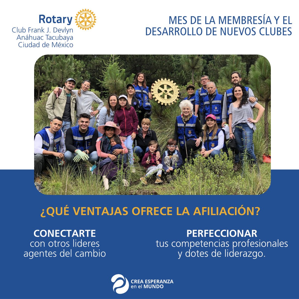 RotaryAnahuacT's tweet photo. #ClubFrankDevlynAnahuacTacubaya #creaesperanzaenelmundo #Rotary https://t.co/PYDgSGzPhY