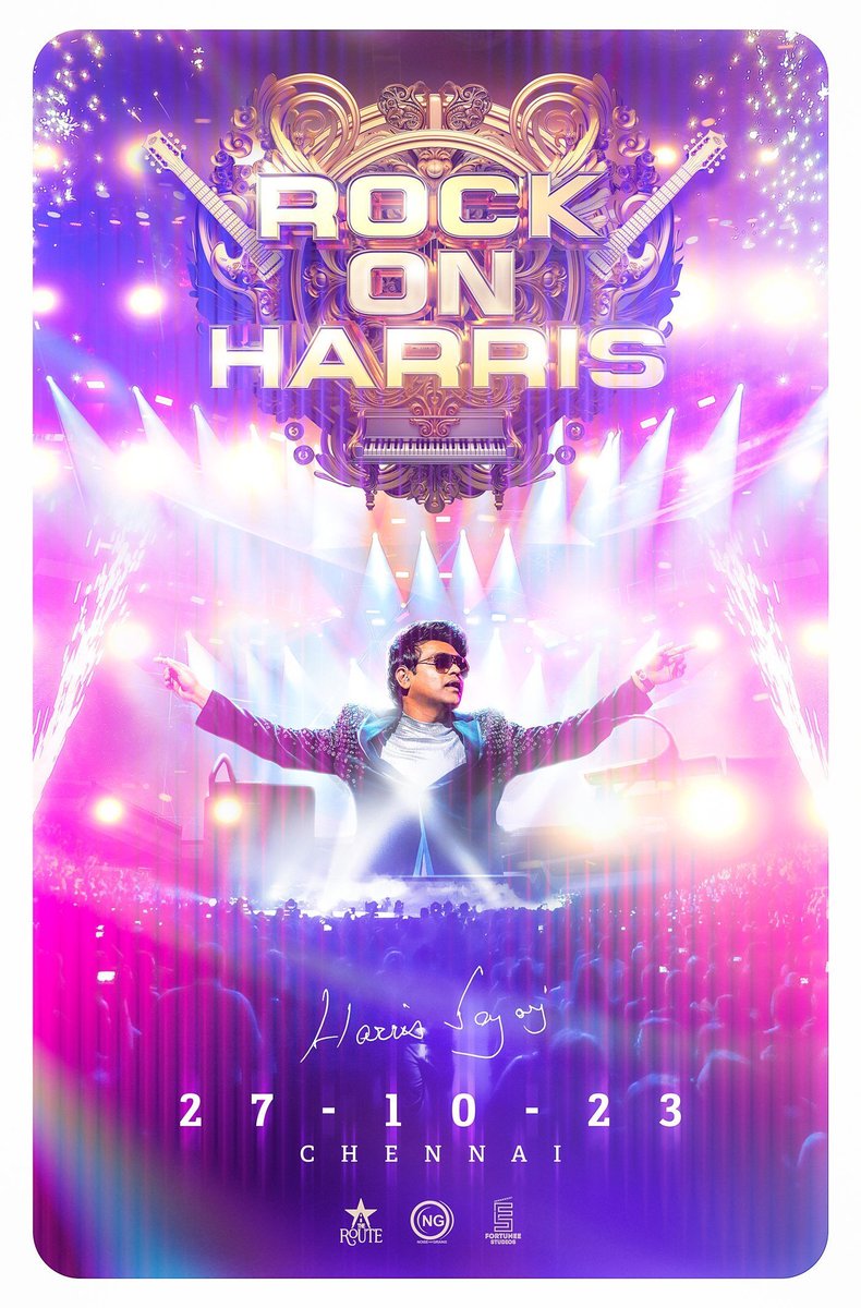 #RockOnHarris 
#HarrisJayaraj Mams Live Concert in Chennai...✌️😍

Date :: 27 OCT 2023

போட்றா வெடியா...💣💥💫