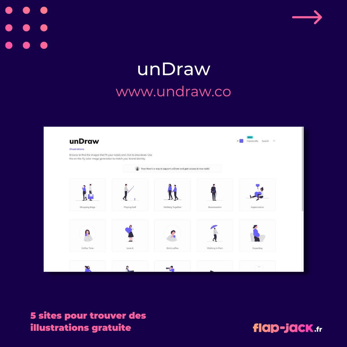 flapjackagency's tweet photo. 🎨💡 À la recherche d'un site d'illustrations gratuites pour vos projets ? https://t.co/PUzYneLrKR