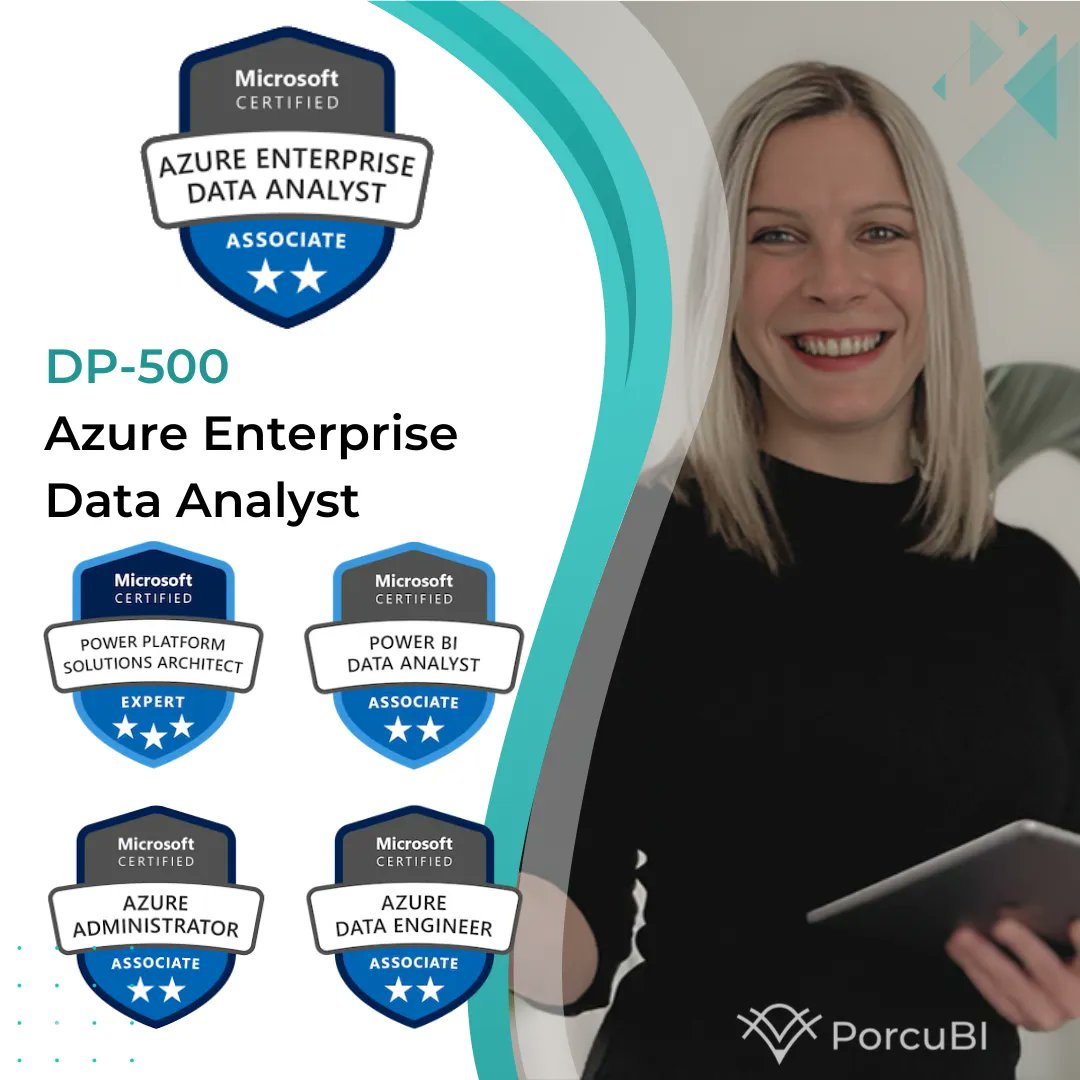 Whoop whoop! Today, I passed the Microsoft DP-500 exam and earned the Microsoft Azure Enterprise Data Analyst certification. 

buff.ly/3s738Rj 
#DP500 #MicrosoftCertified #DataAnalytics #BusinessIntelligence #Azure #PowerBI #AzureAnalytics #Microsoft
