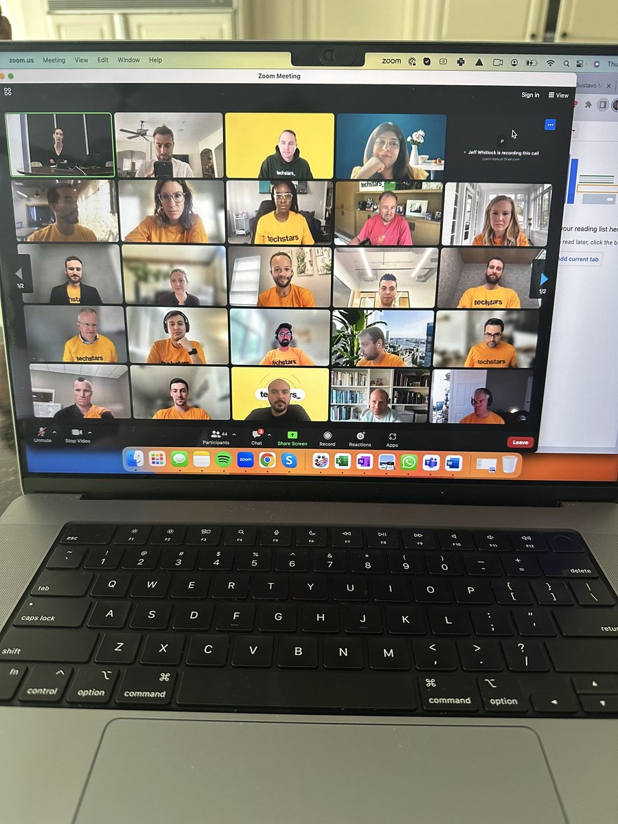 jgfraser's tweet photo. @Techstars sharing the gold shirt with all the founders who were acquired last year. 

#goldshirt #startup #acquisition https://t.co/Hp488zVZ5A