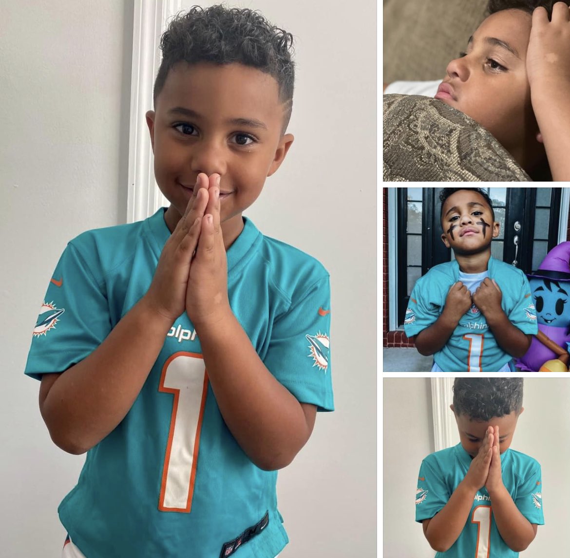 .<a href="/Tua/">Tua. T 🇦🇸</a> is in the news a lot this week.

The kid they call "Tiny Tua" from Cullman, AL wants the <a href="/MiamiDolphins/">Miami Dolphins</a> QB to know that he has his back. 👇

facebook.com/RickKarle/post…

<a href="/AlabamaFTBL/">Alabama Football</a> 
<a href="/WVTM13/">WVTM 13</a> 
#Tua #TuaTagovailoa
 <a href="/gohawaii/">Hawaii</a> #Dolphins 
#TinyTua