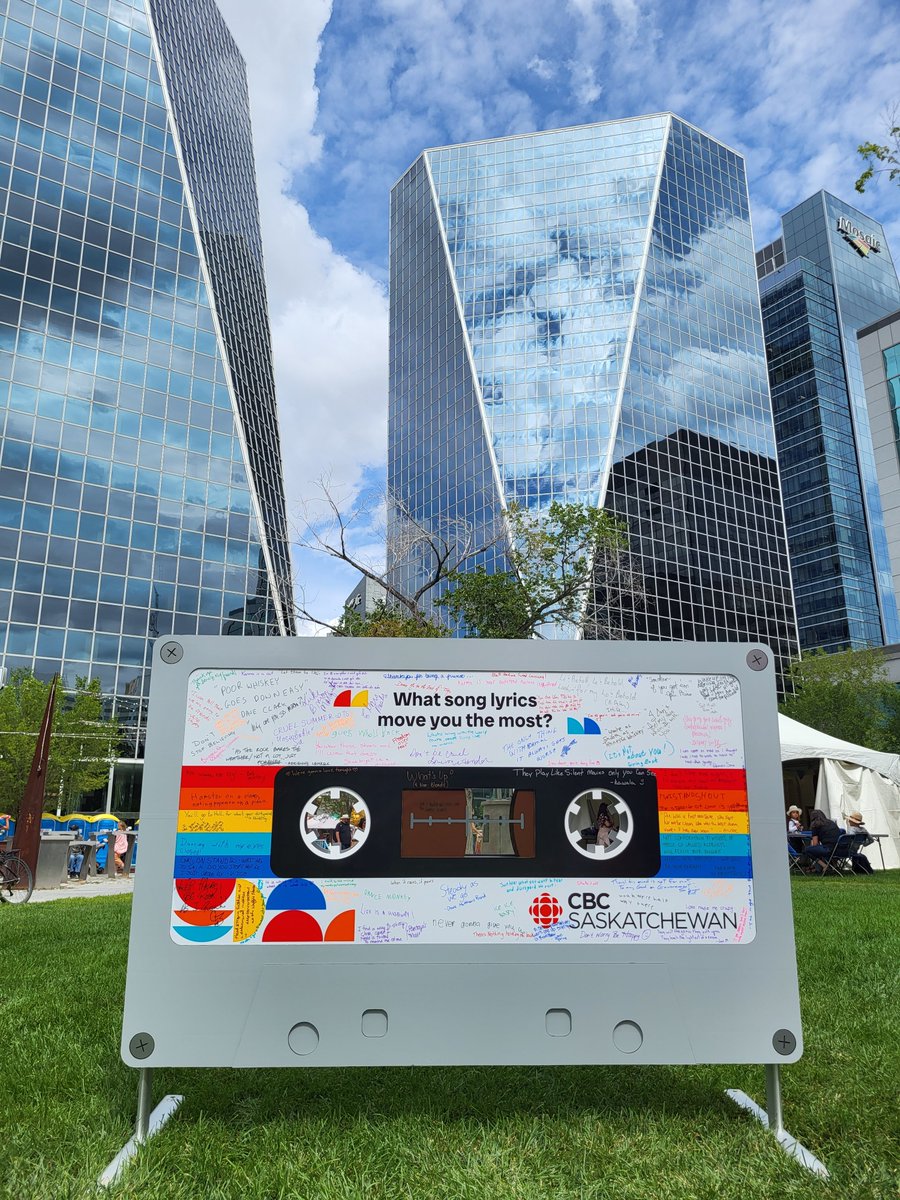 CBC took a giant cassette to the @ReginaFolkFest this year! Here's what happened - cbc.ca/1.6938437 And yes, don't worry, we also made you a playlist too! ;)