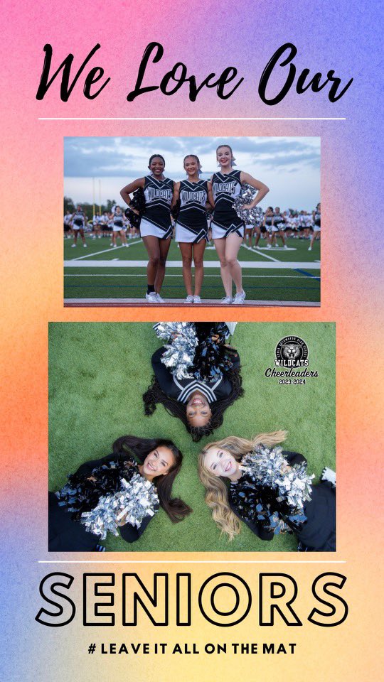 Let’s hear it for our cheer seniors!!! We love you Mira, Hope and Ellie!! 💕💕💕#LIAOTM <a href="/NISDSotomayor/">Sotomayor High School</a> <a href="/SotomayorPTSA/">Sotomayor PTSA</a> <a href="/WildcatsDen_SA/">Sotomayor Wildcats Den</a>