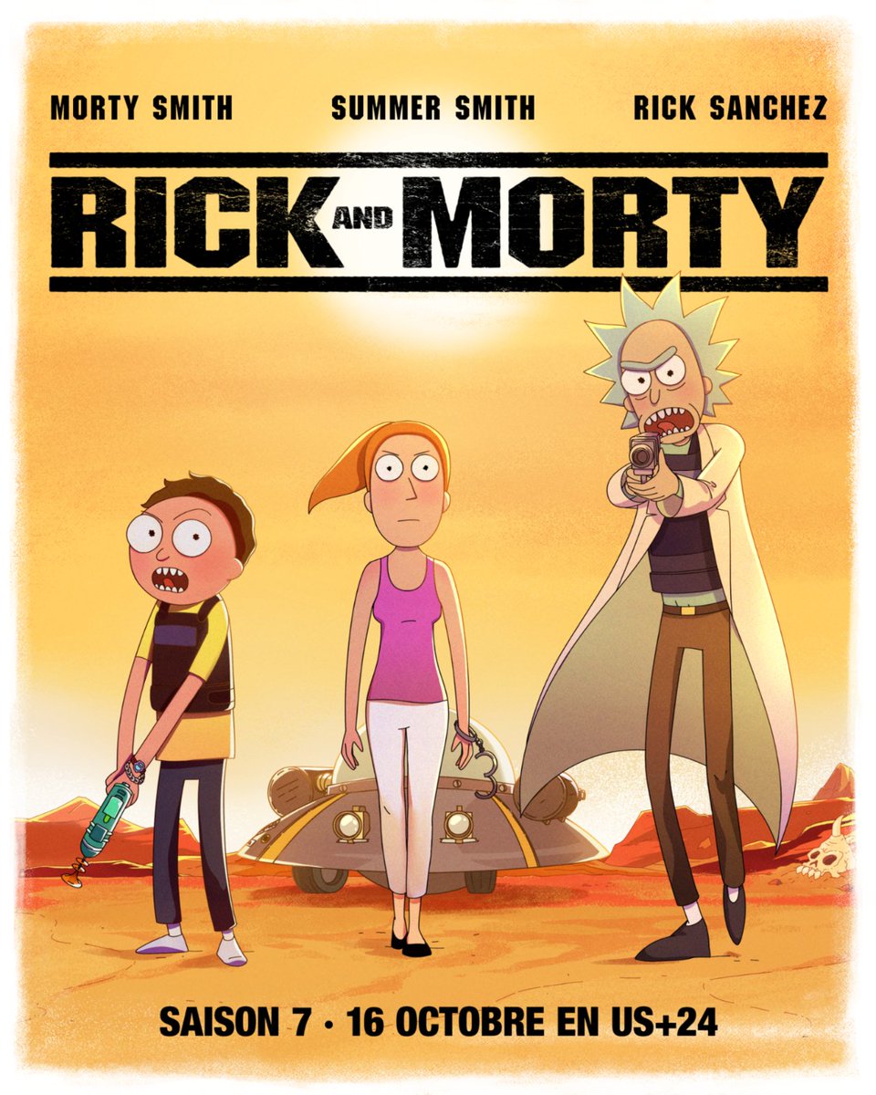 On roule ensemble, on meurt ensemble, bad boys pour la vie. 
Rick and Morty saison 7 le 16 octobre en US+24. 

#RickandMorty