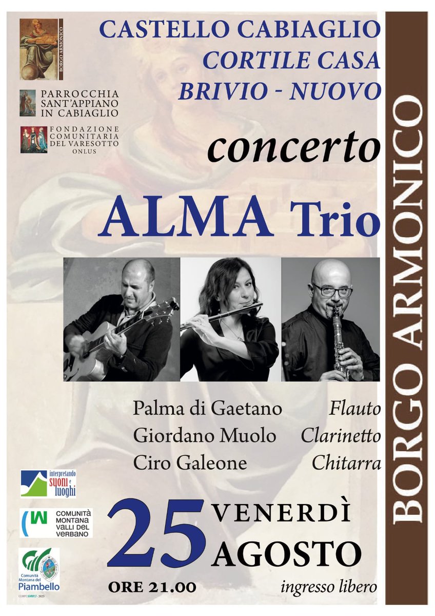Tris di concerti nel fine settimana per la rassegna “Interpretando Suoni e Luoghi”. Tutte le info ▶️ vallidelverbano.va.it/tris-di-concer…